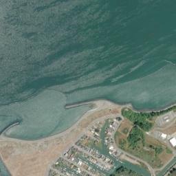 King Salmon California High Resolution Satellite Map