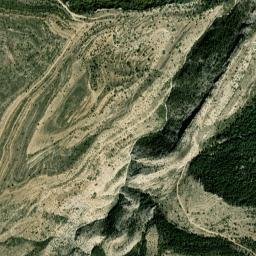 Provincia de Teruel map(satellite map)
