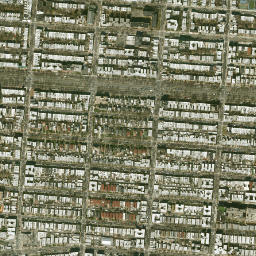 Eastern Parkway New York High Resolution Satellite Map