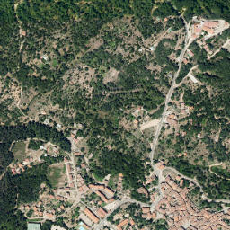 La Alberca map(satellite map)