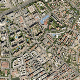 Ciudad Lineal map(satellite map)