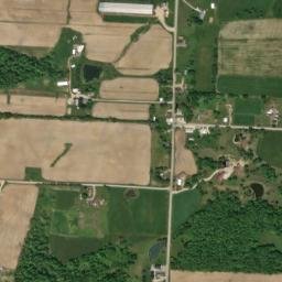 Tiverton Center Ohio High Resolution Satellite Map