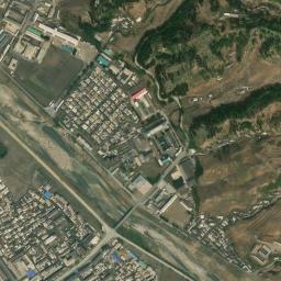 Sakchu-ŭp map(satellite map)