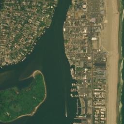 Sea Bright map(satellite map)