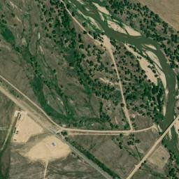 Hardin Colorado High Resolution Satellite Map