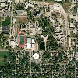 847-855 College Ave Maryville MO High Resolution Satellite Map