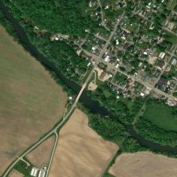 Warsaw Ohio High Resolution Satellite Map