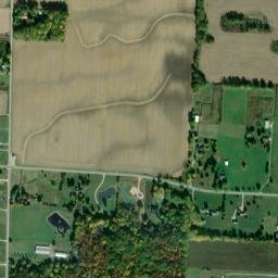 Kingston Center Ohio High Resolution Satellite Map