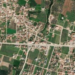 Kalýves Polygýrou map(satellite map)