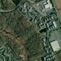 Satellite view of Mercer Oaks East Golf Course