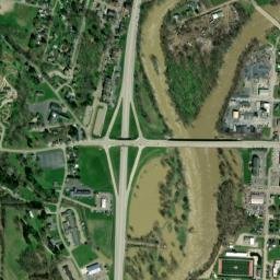 Roscoe Ohio High Resolution Satellite Map