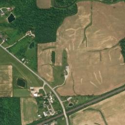 Houston Ohio High Resolution Satellite Map