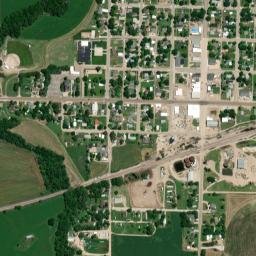 106-110 3rd Street, Indianola, NE 69034, USA High Resolution Satellite Map