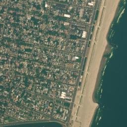 Bradley Beach map(satellite map)