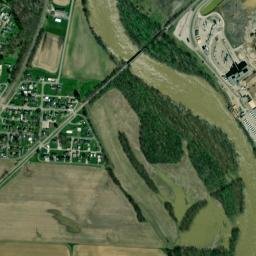 Conesville Ohio High Resolution Satellite Map