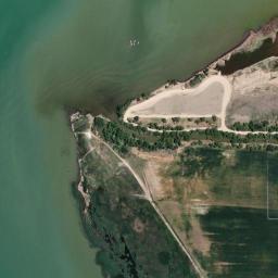 Satellite view of Utah Lake South Sandy Beach West