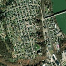 North Charleroi map(satellite map)