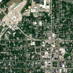 Rushville map(satellite map)
