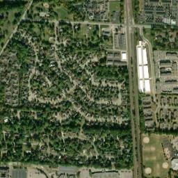 Flint Ohio High Resolution Satellite Map