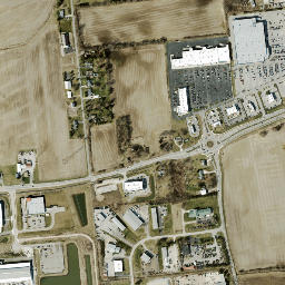 Lamb Corners Ohio High Resolution Satellite Map