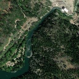 Caribou California High Resolution Satellite Map