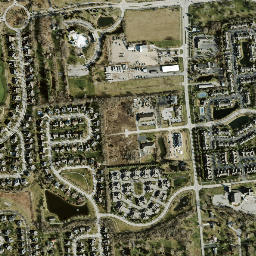 Sandy Corners Ohio High Resolution Satellite Map