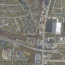 Blendon Corner Ohio High Resolution Satellite Map