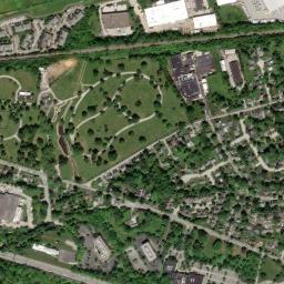 Satellite view of Gulph Mills Golf Course