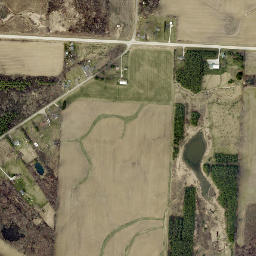 Panhandle Corners Ohio High Resolution Satellite Map