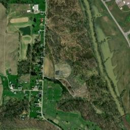 Black Ohio High Resolution Satellite Map