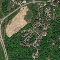 Coventry Estates Ohio High Resolution Satellite Map