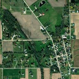 Ithaca Ohio High Resolution Satellite Map