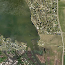 Edgewater Beach Ohio High Resolution Satellite Map