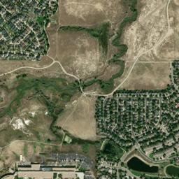 College Hills Colorado High Resolution Satellite Map