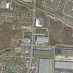 Edward Ohio High Resolution Satellite Map