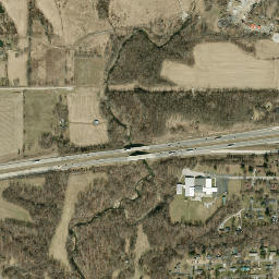 Chester Boulevard & U.S. 27 & Interstate 70, Richmond High Resolution Satellite Map