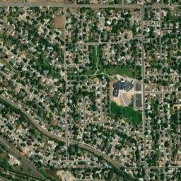 Oak Park Colorado High Resolution Satellite Map