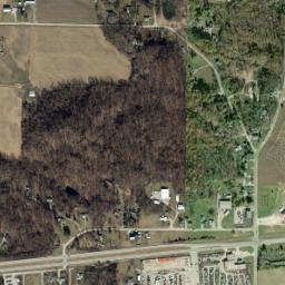 Cedar Springs Ohio High Resolution Satellite Map