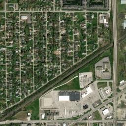 6900-6924 East 42nd Street, Indianapolis, IN High Resolution Satellite Map