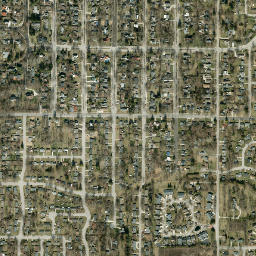 321-405 S 20th St Richmond IN High Resolution Satellite Map