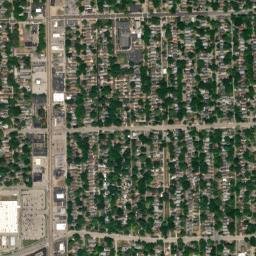 1000-1098 West Laurel Street Springfield IL High Resolution Satellite Map