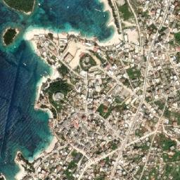 Ksamil map(satellite map)