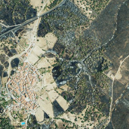 Casas de Miravete map(satellite map)