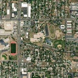 7599 West Mississippi Avenue Lakewood CO High Resolution Satellite Map