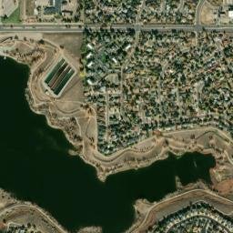 Summer Lake Colorado High Resolution Satellite Map