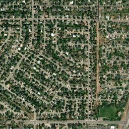 Columbine Manor Colorado High Resolution Satellite Map