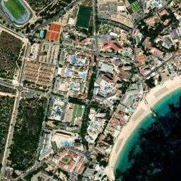 Magaluf map(satellite map)