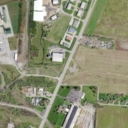 Oakland Ohio High Resolution Satellite Map