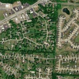 Country Club Highlands Ohio High Resolution Satellite Map