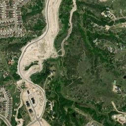 Castle Oaks Colorado High Resolution Satellite Map